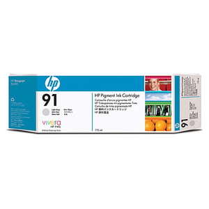 Afbeelding van HP C9466A nr. 91 inktcartridge licht grijs (origineel)