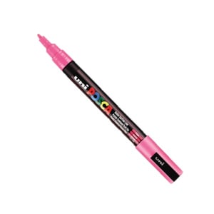 Afbeelding van POSCA PC-3M verfmarker | roze | ronde punt | 0,9 - 1,3 mm