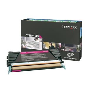 Afbeelding van Lexmark C736H1MG toner cartridge magenta (origineel)