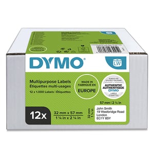 Afbeelding van Dymo 2093095 verwijderbare multifunctionele etiketten 12 rollen (origineel)