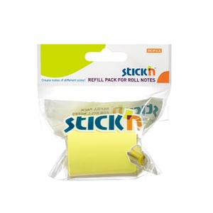 Afbeelding van Stick'n roll note | navulling | 50 mm x 10 m | neon-geel