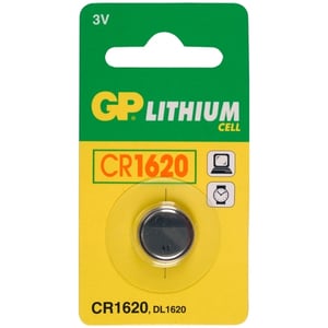 Afbeelding van GP knoopcel batterij CR1620 | lithium | 1 stuk
