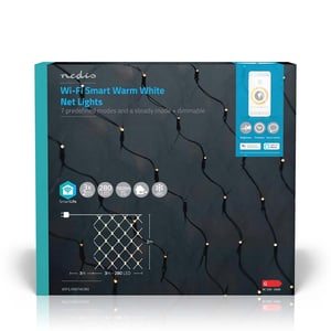 Afbeelding van Nedis SmartLife LED kerstverlichting net | wifi | 280 lampjes | 3 meter | warm wit