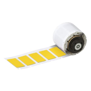 Afbeelding van Brady M6-04-7593-YL polyester labels geel | 27 mm x 18 mm (origineel)