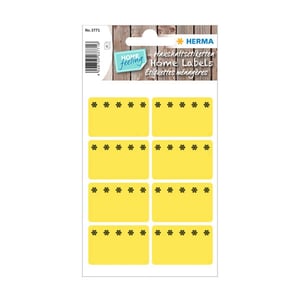 Afbeelding van Herma 3771 diepvriesetiketten | 26 x 40 mm | fluorgeel | 48 etiketten