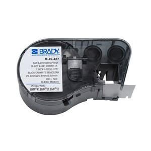Afbeelding van Brady M-49-427 gelamineerd vinyl labels | 25,4mm x 25,4mm x 9,52mm