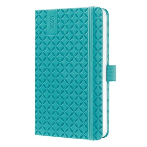 Afbeelding van Sigel SI-J3102 Jolie Flair weekagenda | A6 | hardcover | aqua groen | 2023