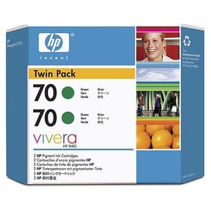 Afbeelding van HP 70 (CB348A) 2-pack groen