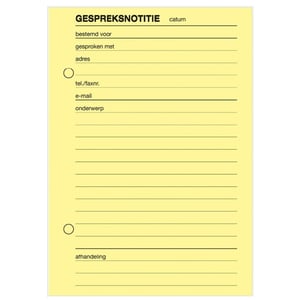 Afbeelding van Sigel Expres gespreksnotitie | A6 | 100 vel