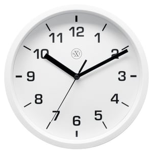 Afbeelding van NeXtime wandklok | kunststof | wit | 20 cm