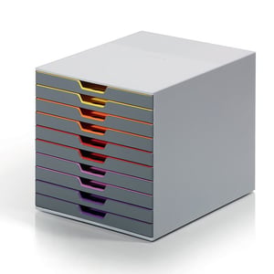 Afbeelding van Durable 761027 Varicolor ladeblok | kunststof | diverse kleuren | 10 lades