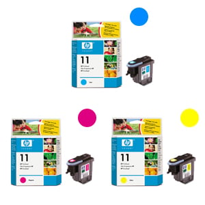 Afbeelding van HP bundel printkop 11 (cyan+ magenta+ yellow)