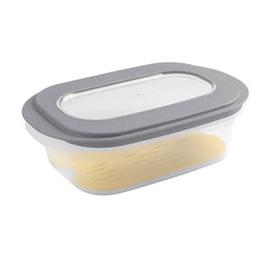 Afbeelding van Sunware Sigma Home kaasvershoudbakje met tray | transparante/grijs | 2 liter
