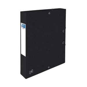 Afbeelding van Oxford elastobox Top File+ | A4 | karton | zwart | 40 mm | 300 vel
