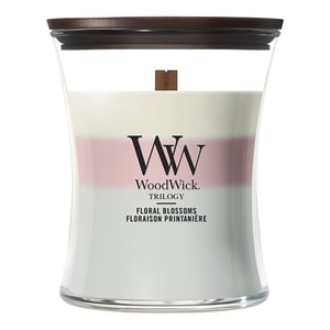 Afbeelding van Woodwick Trilogy Medium Hourglass | Floral Blossoms | 275 gram
