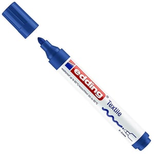 Afbeelding van Edding 4500 textielmarker | blauw | ronde punt | 2-3 mm