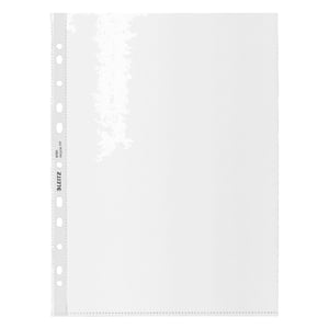 Afbeelding van Leitz Recycle showtas | A4 | gerecycled plastic | transparant generfd | 100 micron | 11-gaats | 25 stuks