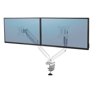 Afbeelding van Fellowes 8056301 Platinum Series monitorarm | 2 monitoren | tot 32 inch | wit | tot 8 kilo
