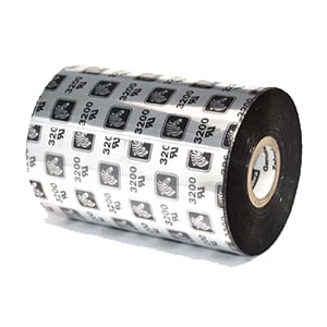 Afbeelding van Zebra 3200 / 03200BK11045 wax/hars ribbon 110mm x 450m 6 stuks (origineel)