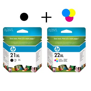 Afbeelding van HP bundel 21 XL (black) + 22 XL (tricolor)