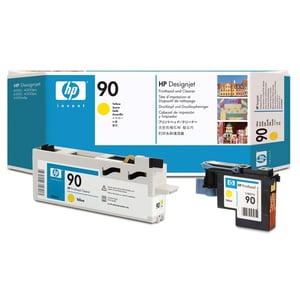 Afbeelding van HP C5057A nr. 90 printkop geel / printkopreiniger (origineel)