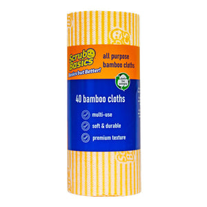 Afbeelding van Scrub Basics All Purpose Bamboe Doekjes | rol á 40 doekjes