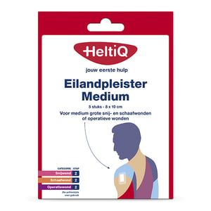 Afbeelding van HeltiQ eilandpleister | medium | 8 x 10 cm | 5 stuks