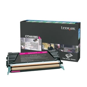 Afbeelding van Lexmark C734A1MG toner cartridge magenta (origineel)