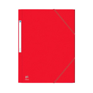 Afbeelding van Oxford 400126504 Eurofolio elastomap | karton | rood | 10 stuks
