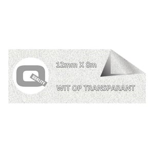 Afbeelding van Brother TZe-135 tape wit op transparant 12mm x 8m (huismerk)