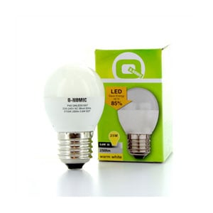 Afbeelding van Q-Nomic E27 LED-lamp | 3.6W (25W) | warm wit | kogelmodel