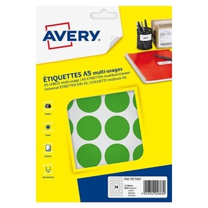 Afbeelding van Avery Zweckform PET30V markeringspunten | 30 mm | groen | 240 etiketten