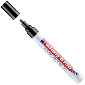 Afbeelding van Edding 8750 industriële paint marker | zwart | ronde punt | 2-4 mm
