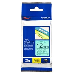 Afbeelding van Brother TZe-731 tape zwart op groen 12mm x 8m (origineel)