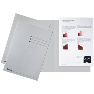 Afbeelding van Esselte inlegmap | karton | lijnbedrukking | A4 | grijs | 100 stuks