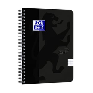 Afbeelding van Oxford 400134121 Touch spiraalblok | A5 | geruit | zwart | 70 vel