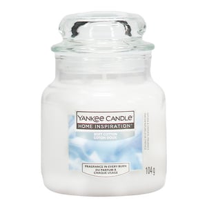Afbeelding van Yankee Candle Home Inspiration geurkaars | Soft Cotton | Small Jar | 104 g