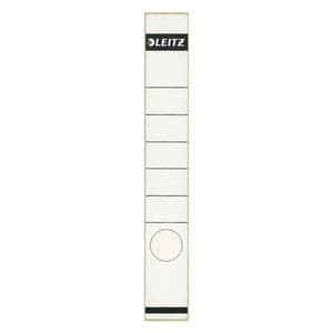 Afbeelding van Leitz 1648 rugetiketten | wit | zelfklevend | smal | 39 mm x 285 mm | 10 etiketten