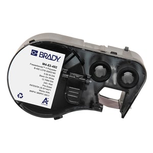 Afbeelding van Brady M4-83-492 FreezerBondz polyester labels zwart op wit | 12,7 mm x 12,7 mm (origineel)