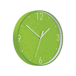 Afbeelding van Leitz 9015 WOW wandklok | kunststof | groen | 29 cm