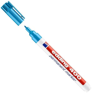 Afbeelding van Edding 400 permanent marker | lichtblauw | ronde punt | 1 mm