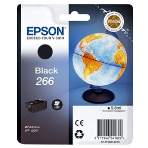 Afbeelding van Epson T266 inktcartridge zwart (origineel)