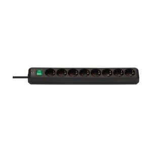 Afbeelding van Brennenstuhl 1159300018 Eco-Line stekkerdoos | 8 stopcontacten | met schakelaar | 3 meter | zwart