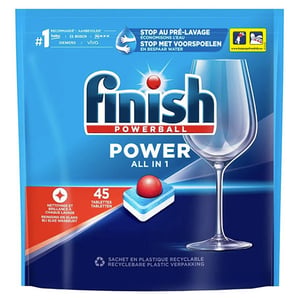 Afbeelding van Finish Power All-in-1 Vaatwastabletten Regular | 45 vaatwasbeurten