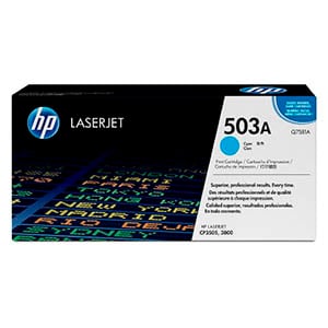 Afbeelding van HP Q7581A nr. 503A toner cartridge cyaan (origineel)