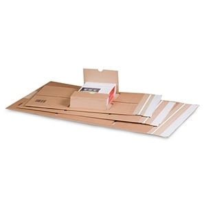 Afbeelding van Raadhuis wikkelverpakking | A5+ | karton | bruin | 10 stuks