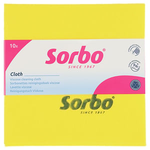 Afbeelding van Sorbo Sorbonettes Schoonmaakdoeken | geel | 38 x 38 cm | 10 stuks