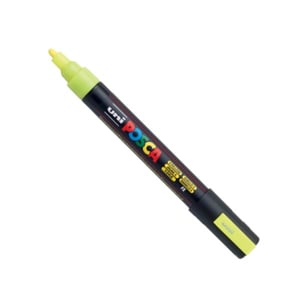 Afbeelding van POSCA PC-5M verfmarker | neon geel | ronde punt | 1,8 - 2,5 mm