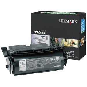Afbeelding van Lexmark 12A6835 toner cartridge zwart hoge capaciteit (origineel)