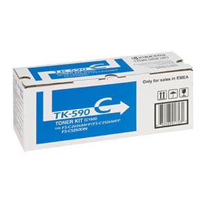 Afbeelding van Kyocera TK-590C toner cartridge cyaan (origineel)